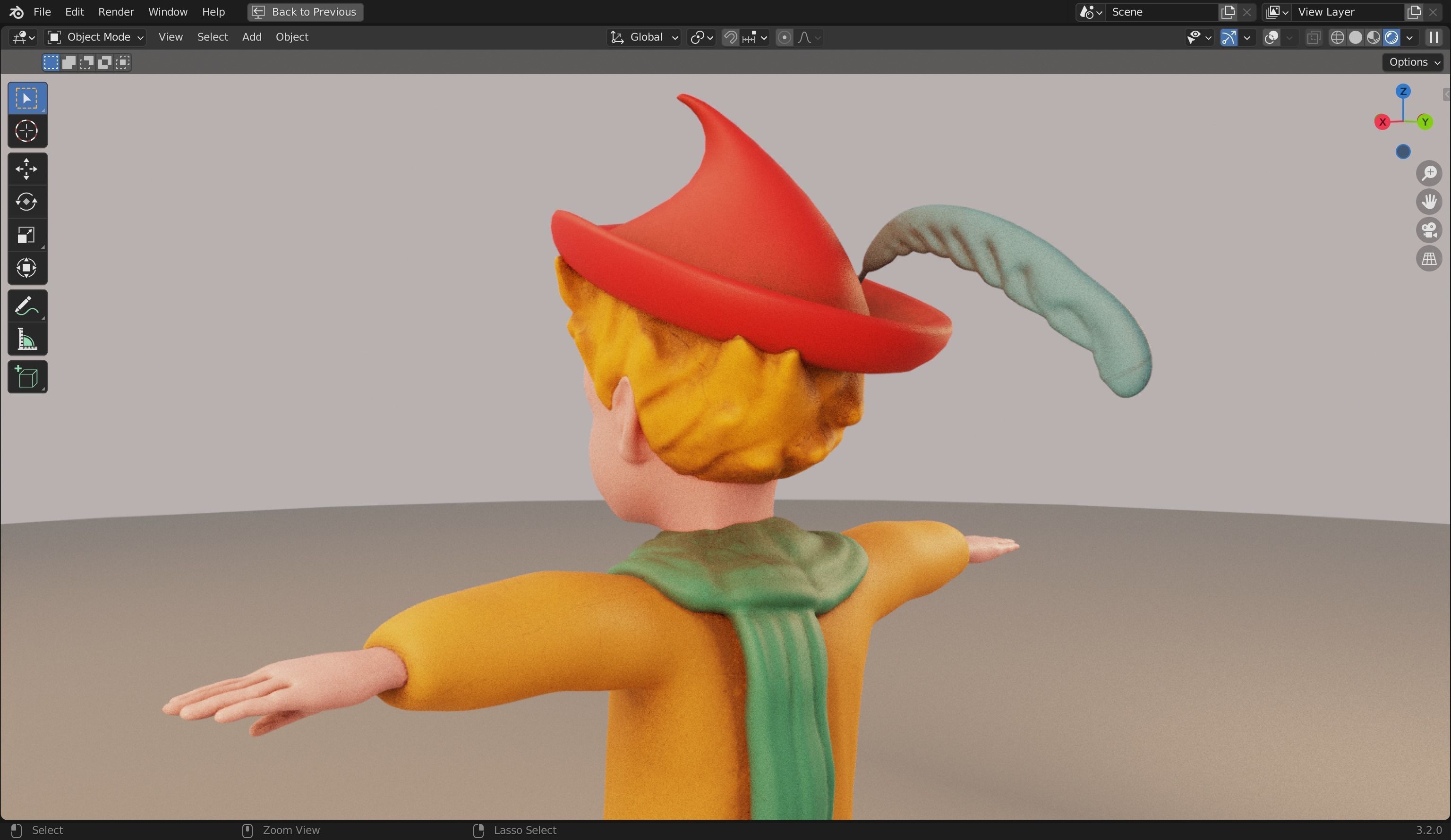 Peter Wheat 3D Rigged Model 3D model_21
