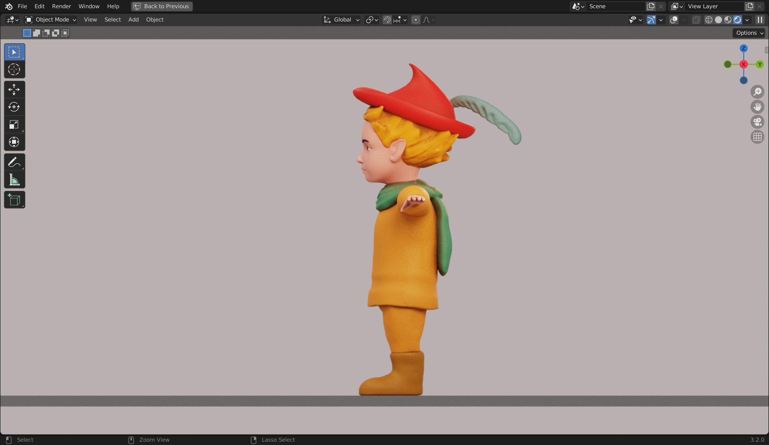 Peter Wheat 3D Rigged Model 3D model_14