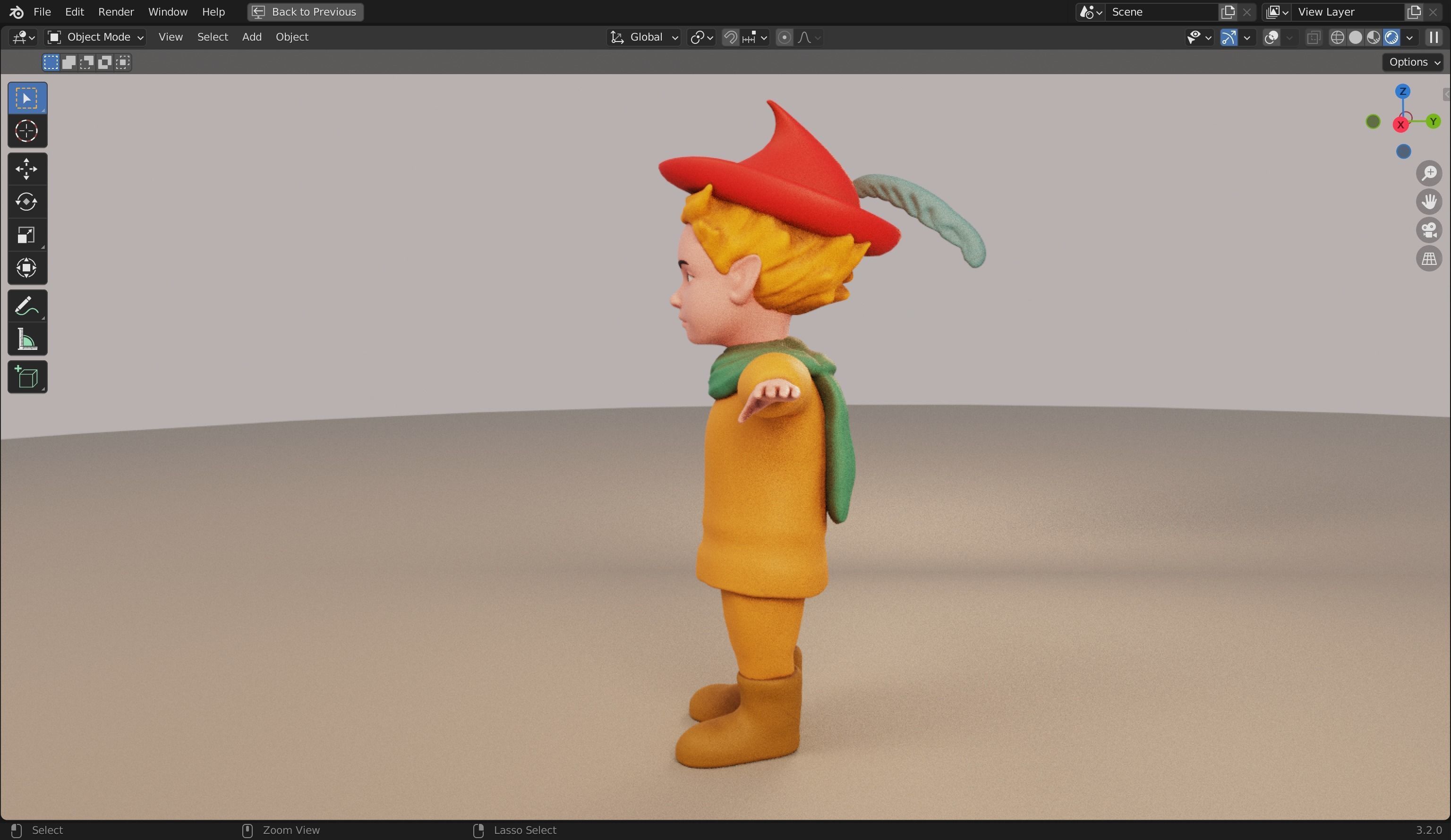 Peter Wheat 3D Rigged Model 3D model_3