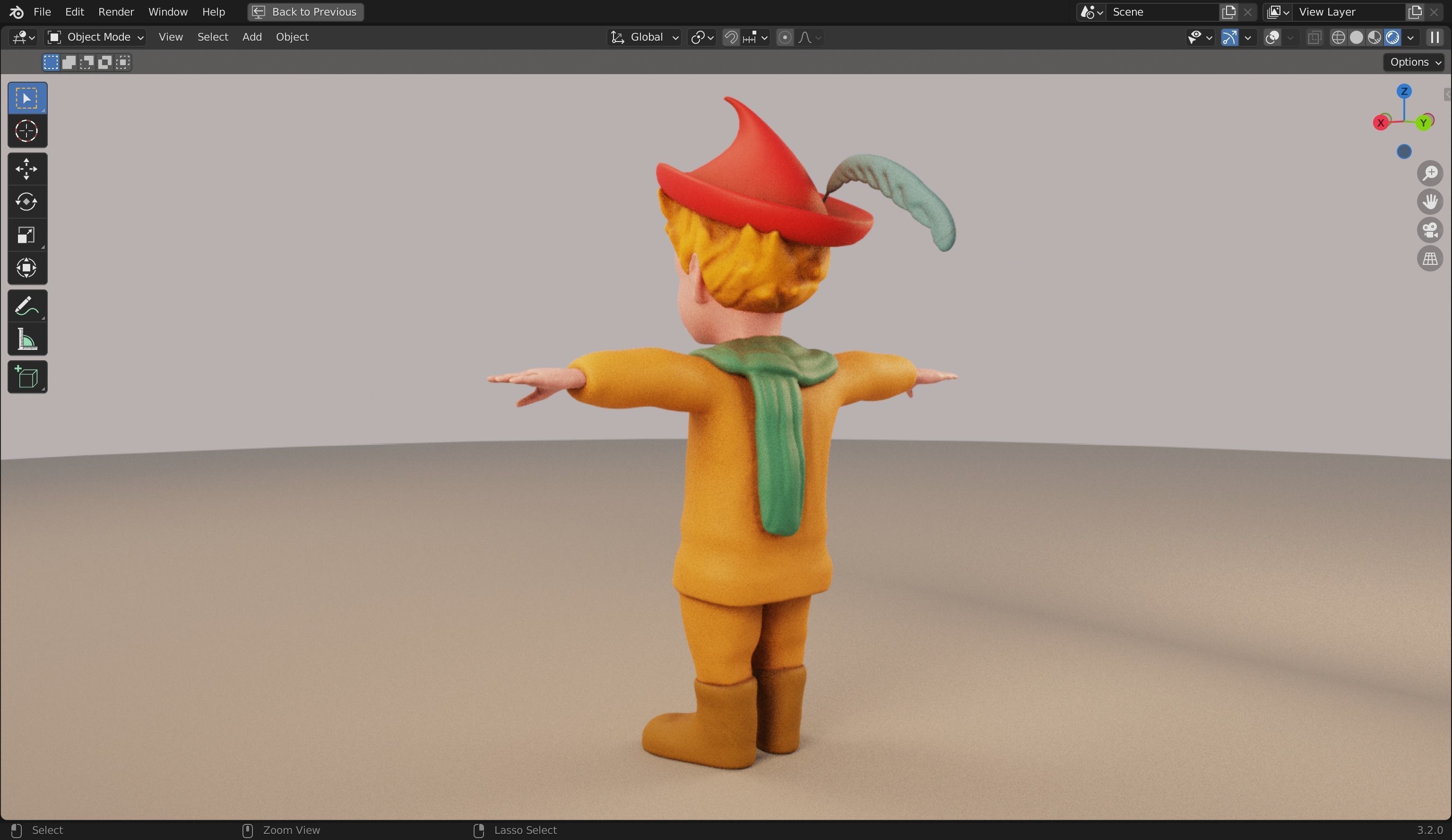 Peter Wheat 3D Rigged Model 3D model_17