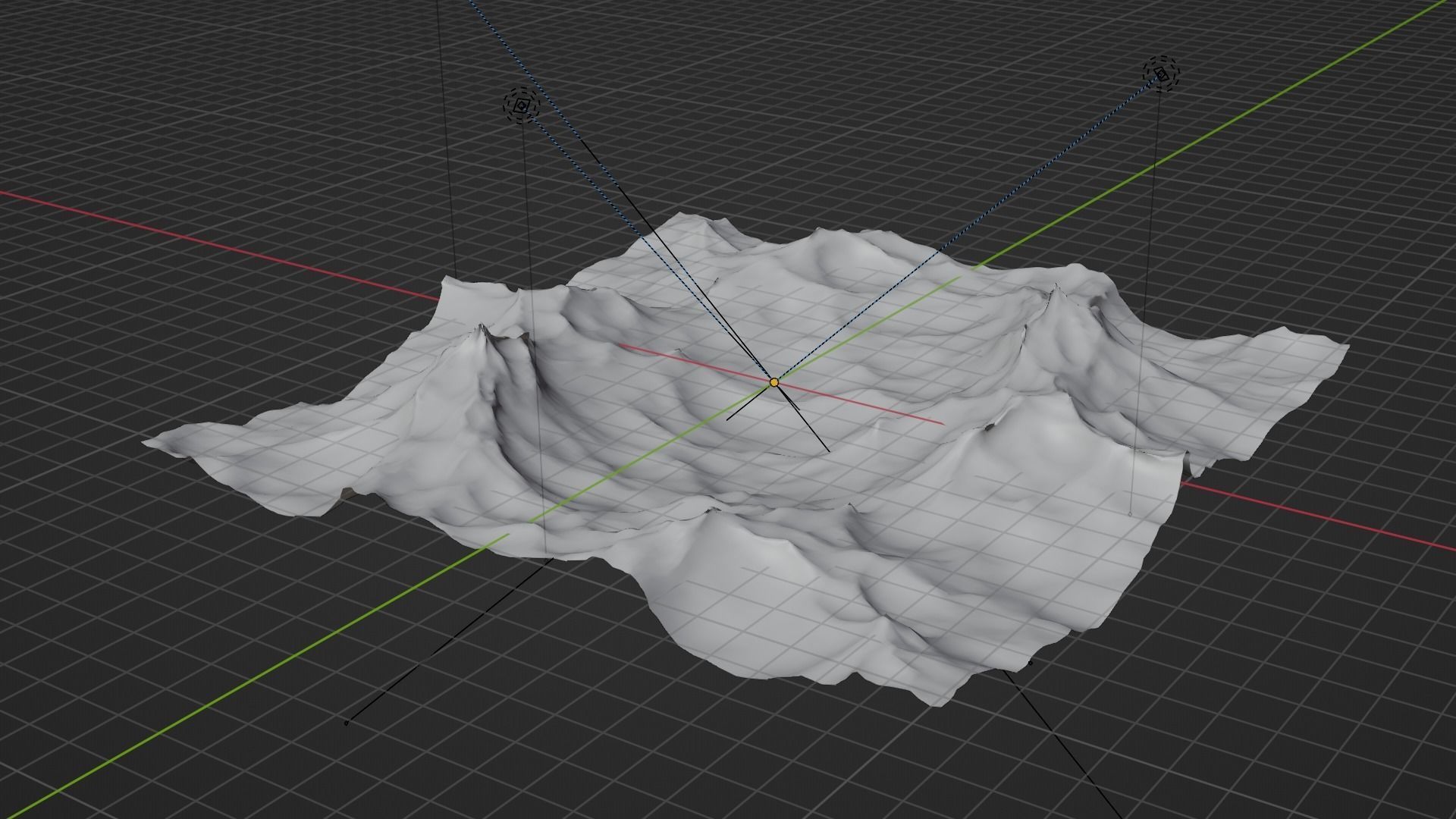 Ocean - made in Blender Low-poly 3D model_46