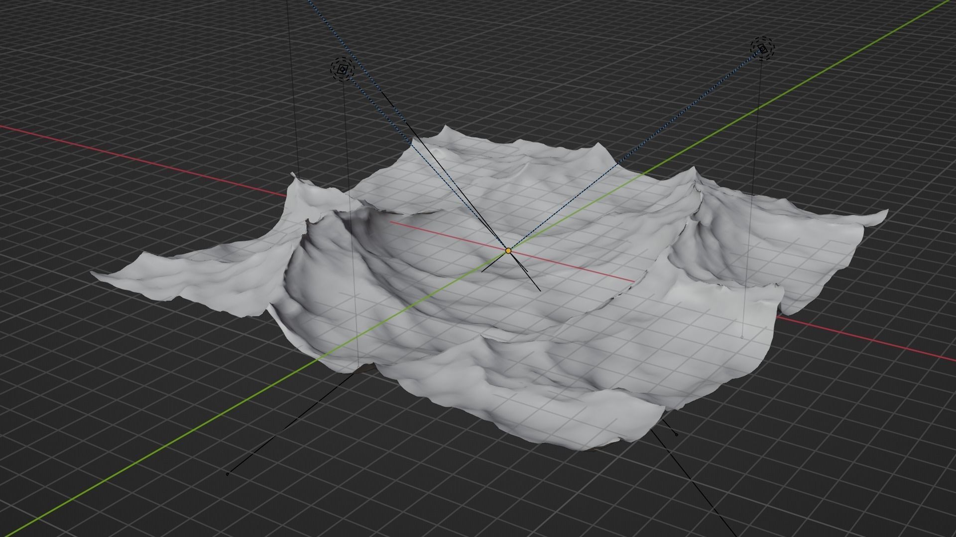 Ocean - made in Blender Low-poly 3D model_51