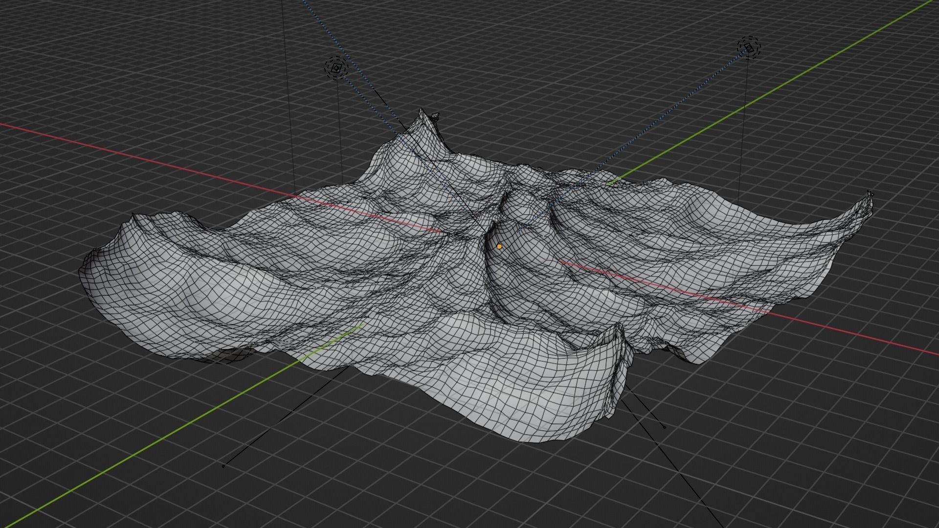 Ocean - made in Blender Low-poly 3D model_28