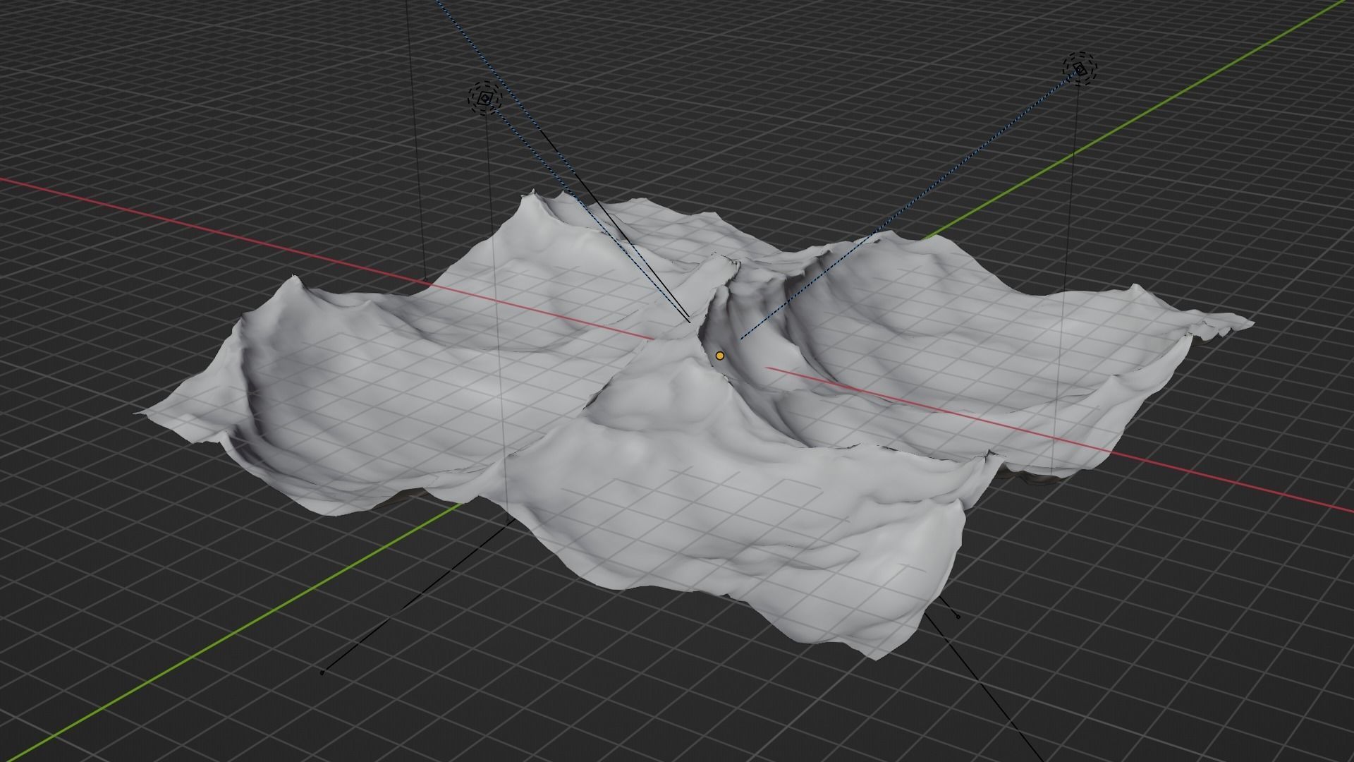 Ocean - made in Blender Low-poly 3D model_48