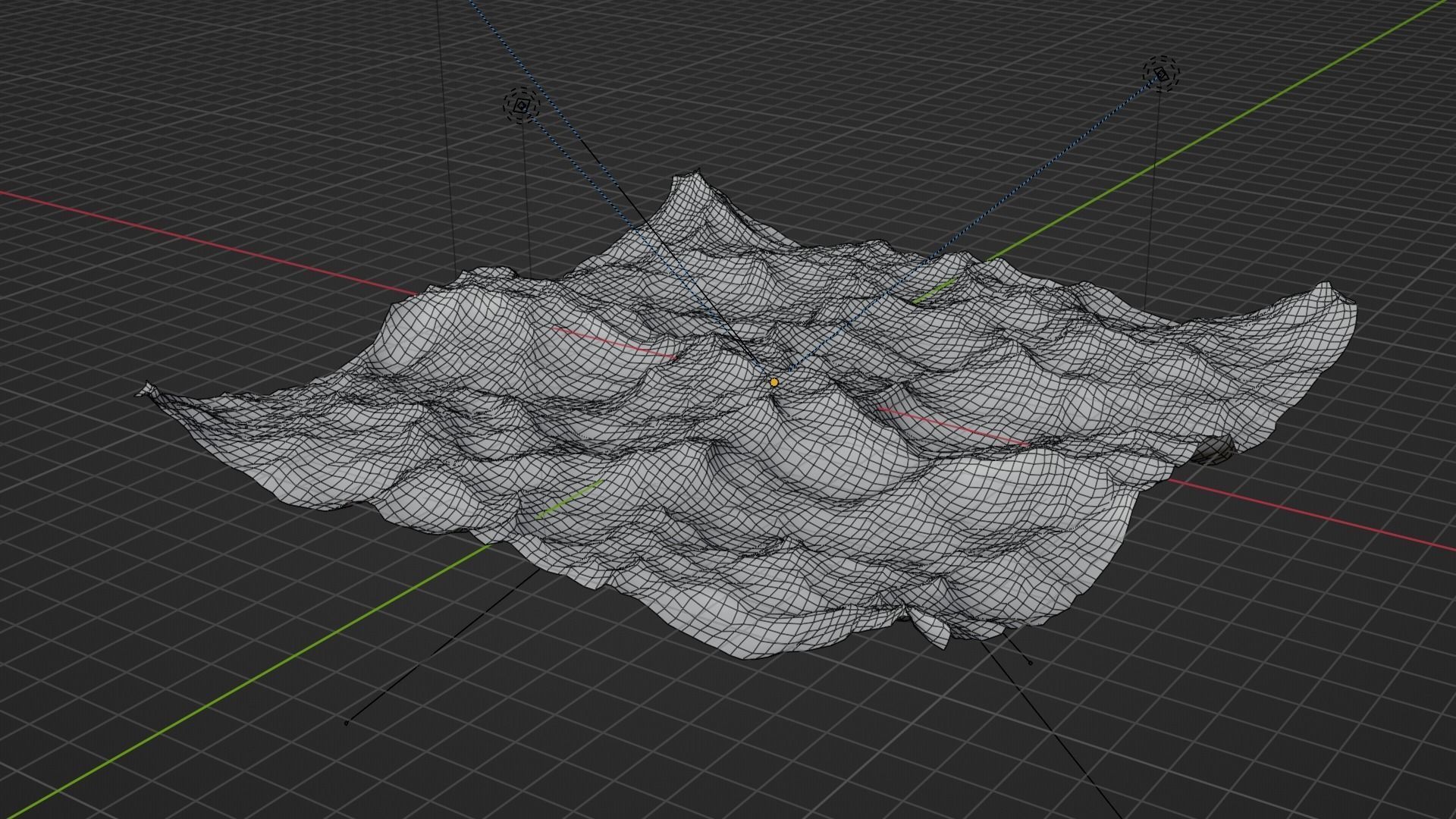 Ocean - made in Blender Low-poly 3D model_36