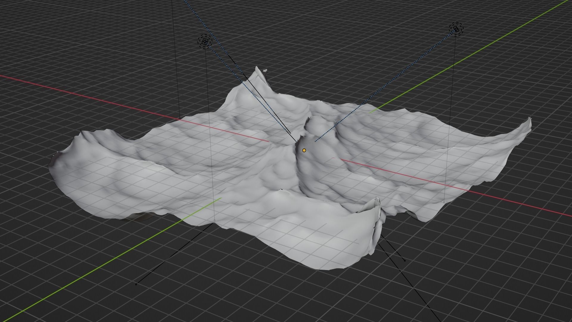 Ocean - made in Blender Low-poly 3D model_42