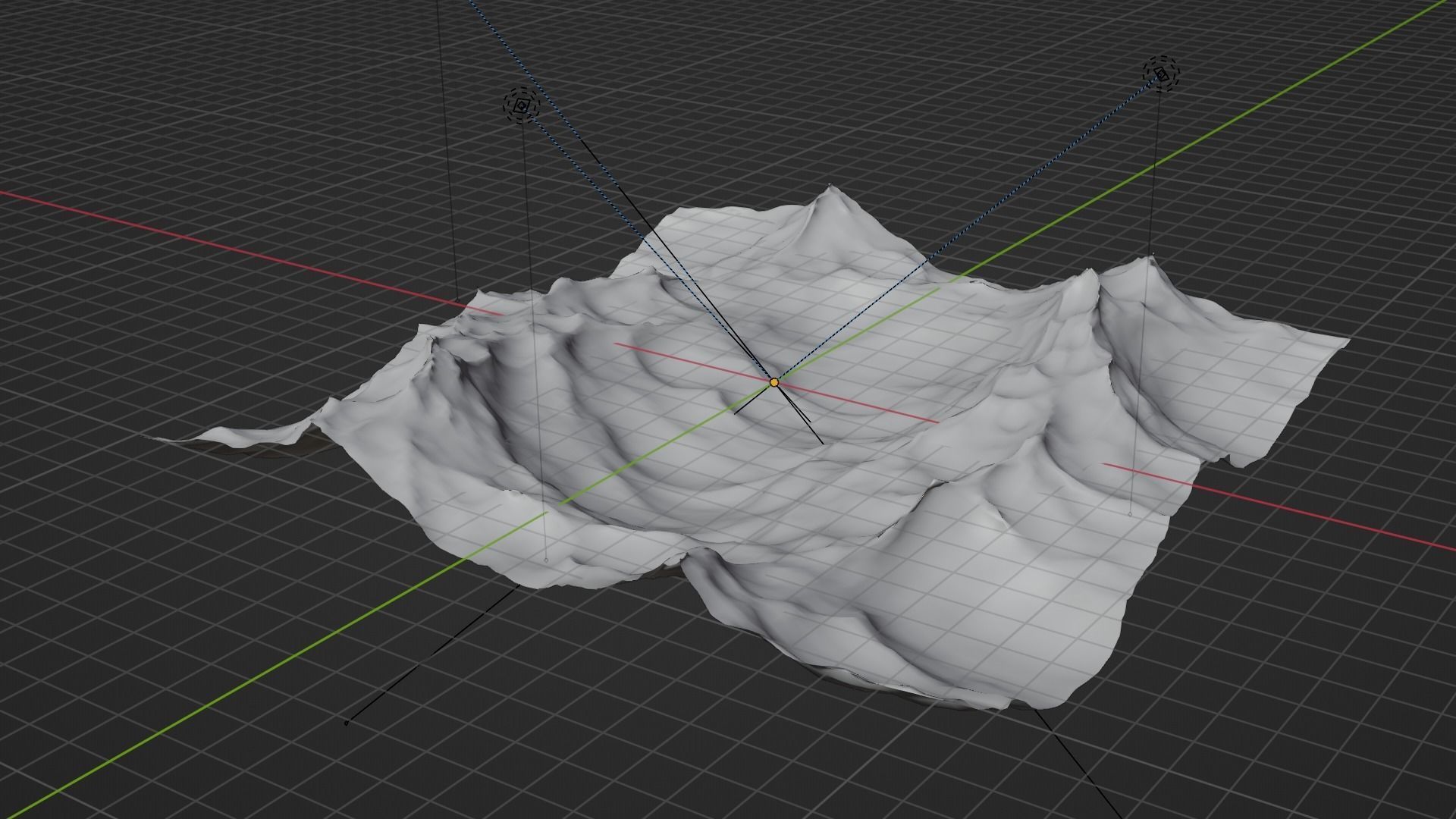 Ocean - made in Blender Low-poly 3D model_45