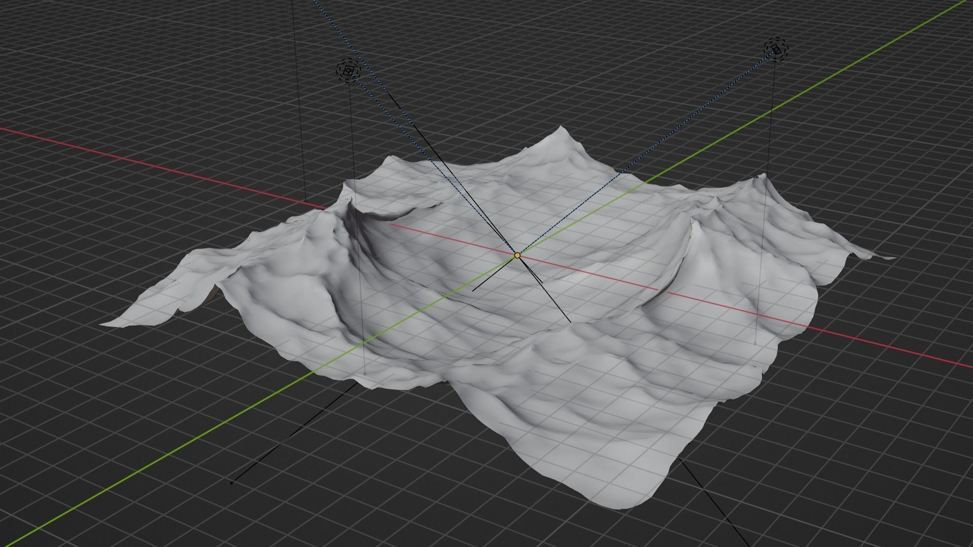 Ocean - made in Blender Low-poly 3D model_52