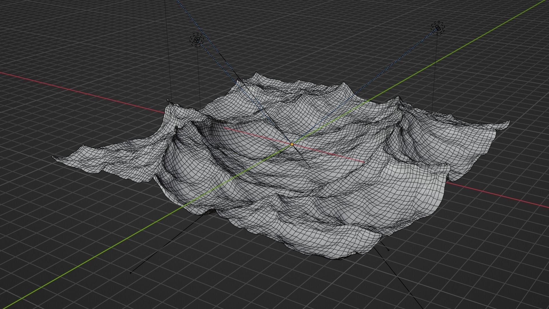 Ocean - made in Blender Low-poly 3D model_37