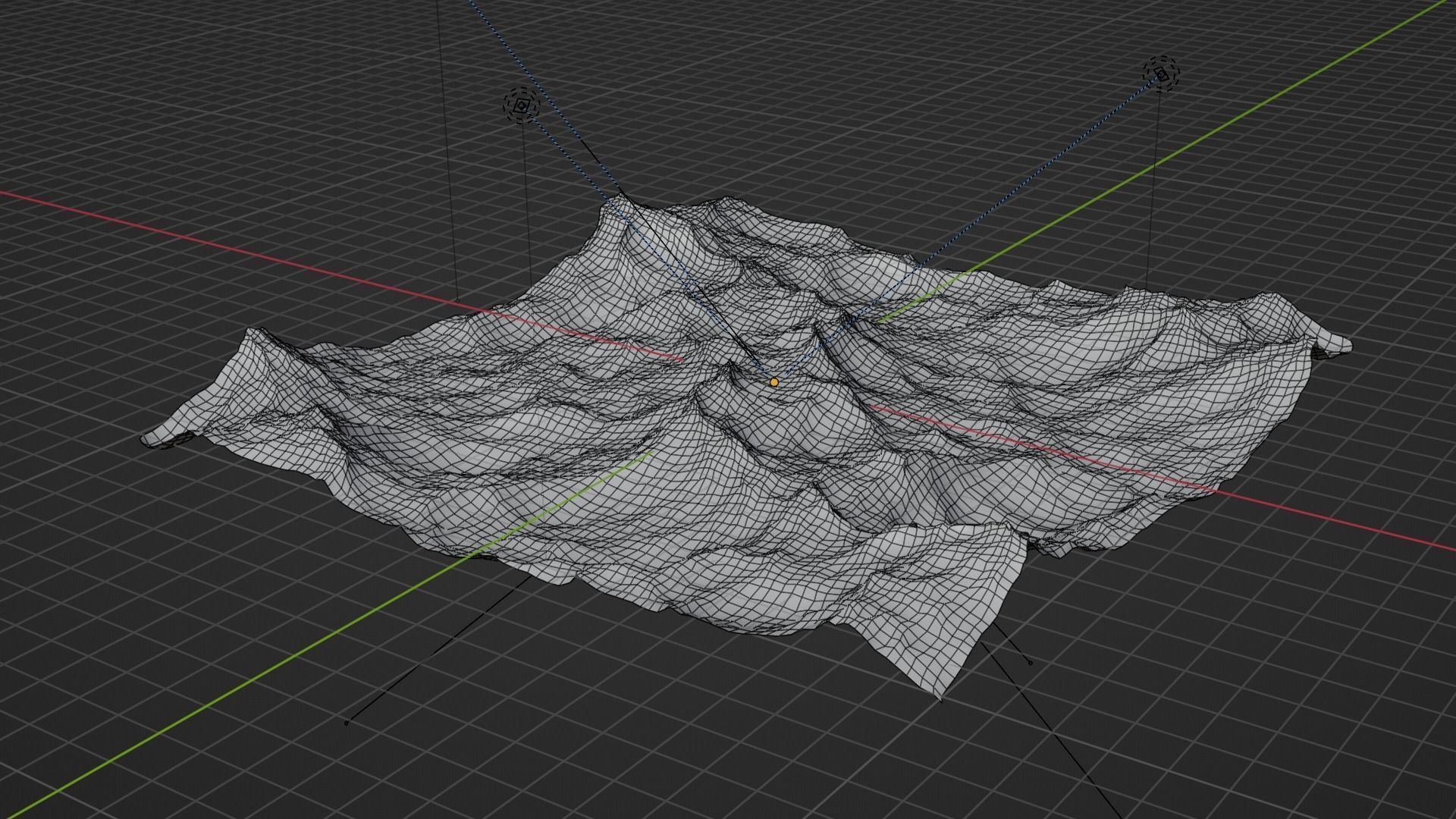 Ocean - made in Blender Low-poly 3D model_29