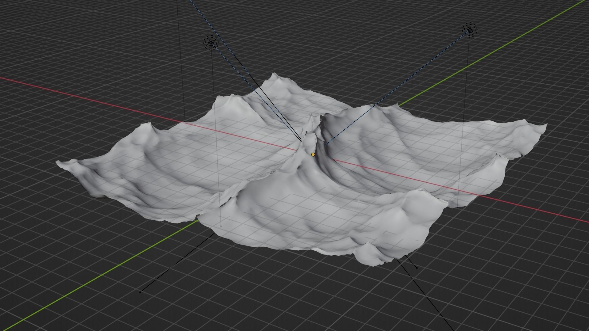 Ocean - made in Blender Low-poly 3D model_49