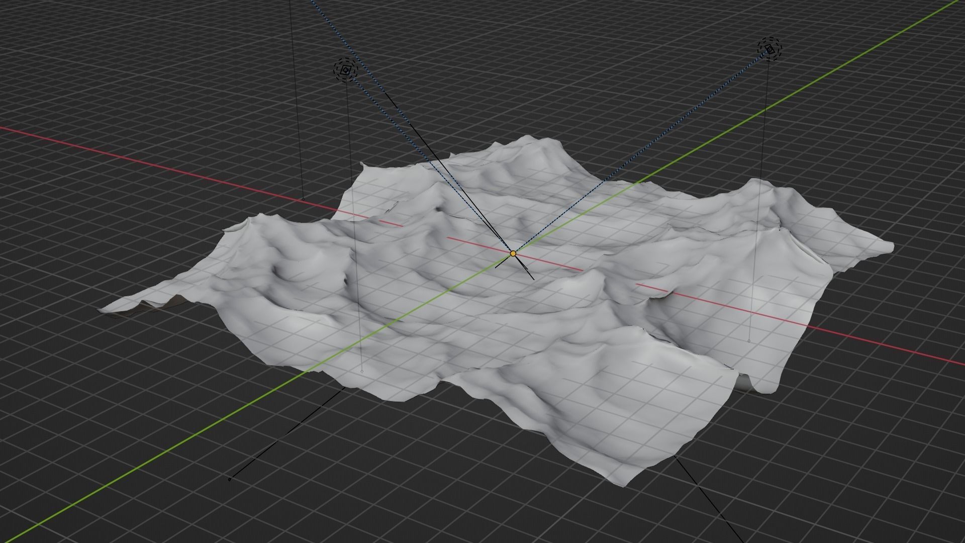 Ocean - made in Blender Low-poly 3D model_53