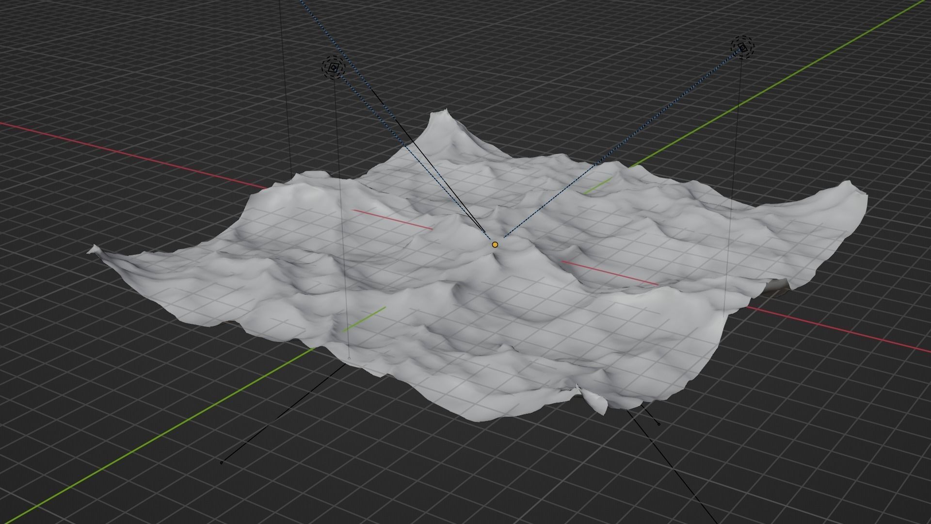 Ocean - made in Blender Low-poly 3D model_50