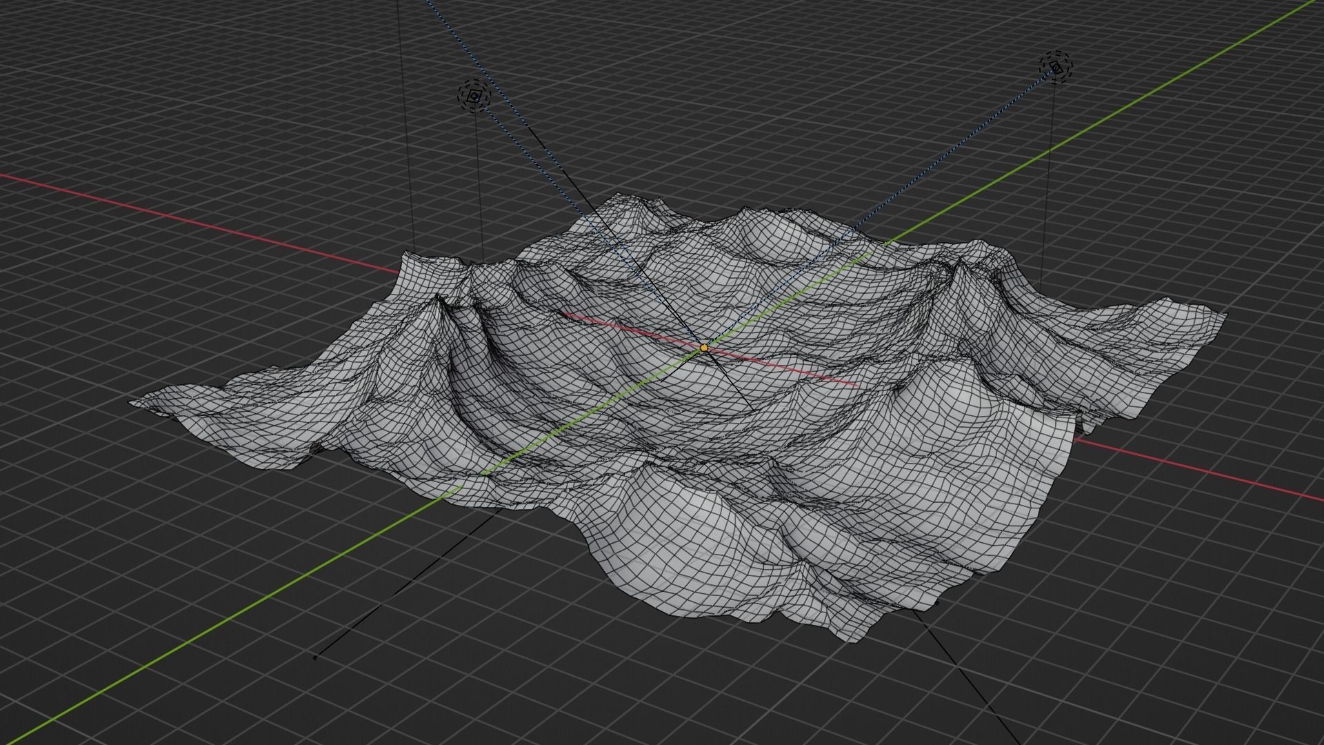 Ocean - made in Blender Low-poly 3D model_32