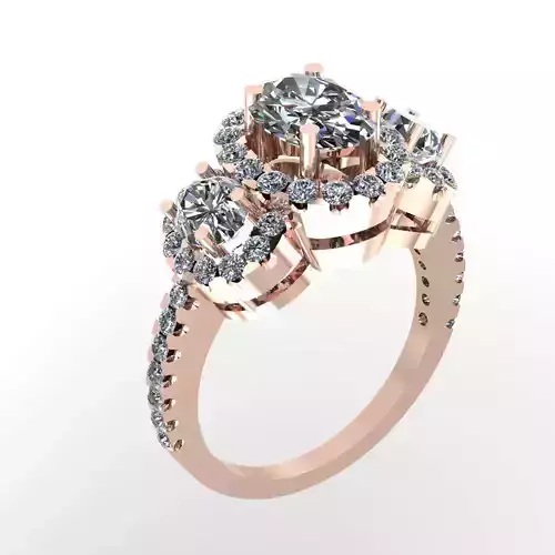 Wedding Engagement Women Ring 3D print model 