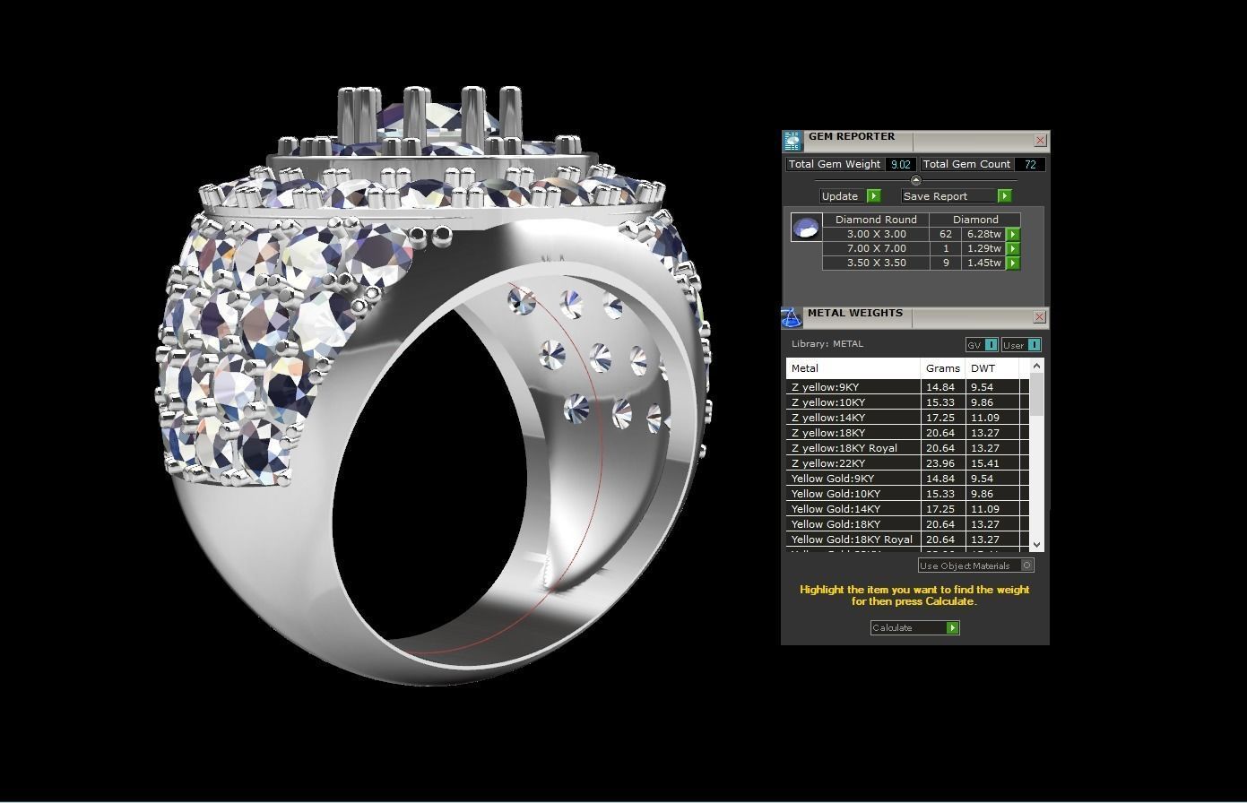 Ring Men D11 3D print model_2