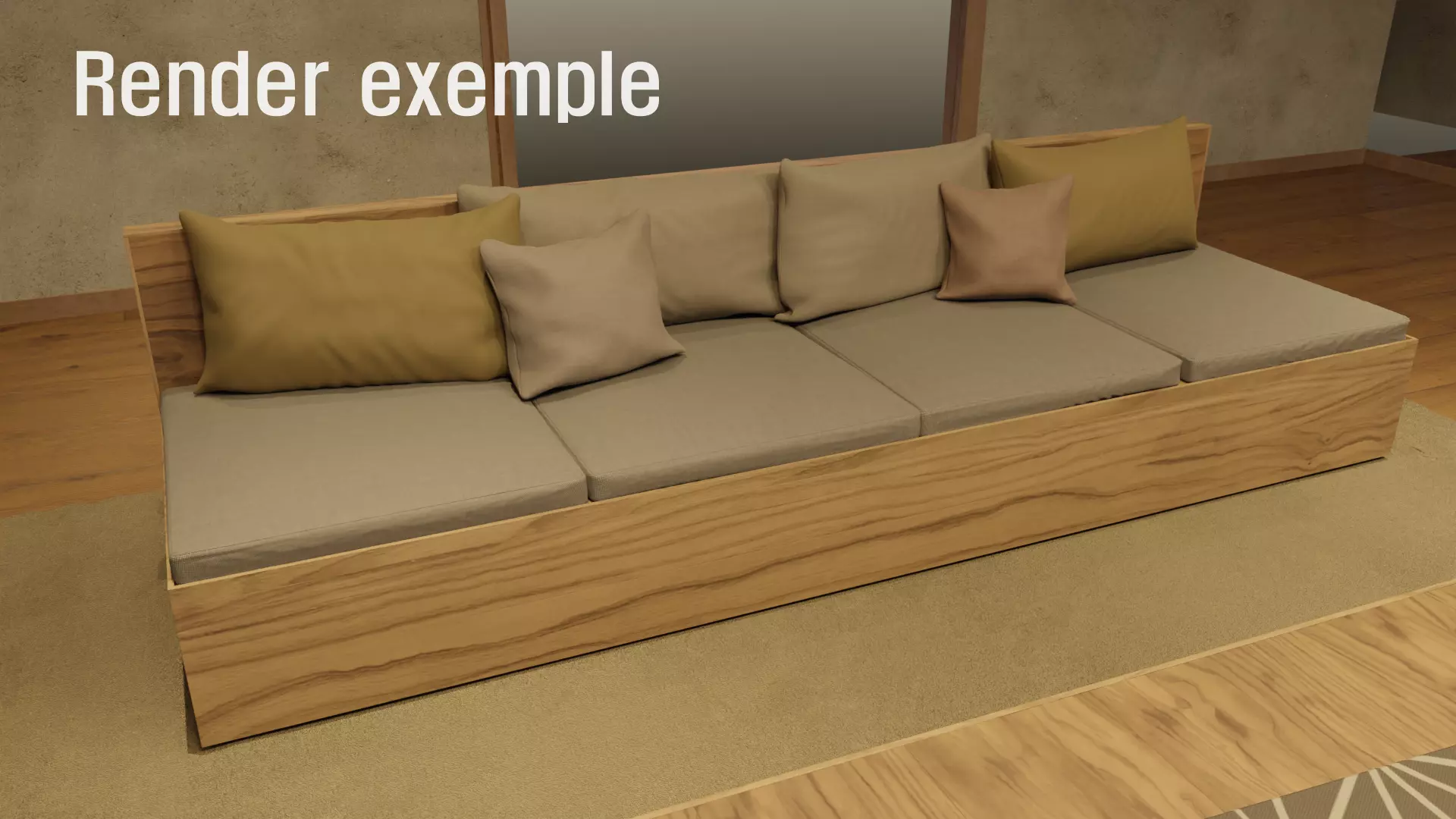 Modern sofa 3 3D model_0