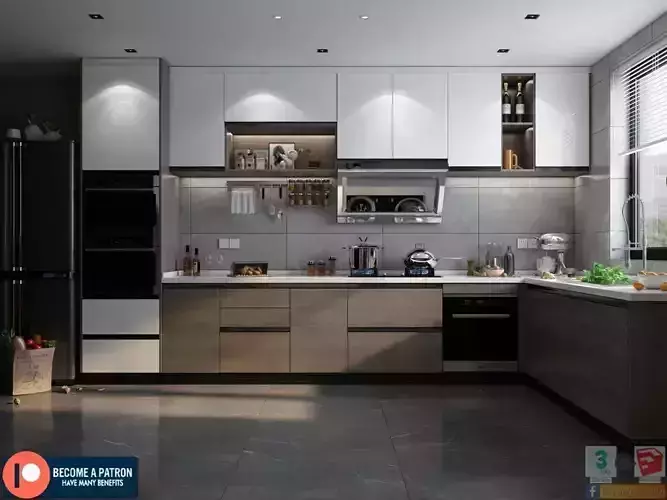 Sketchup Kitchen Por HuyHieuLee 3D print model