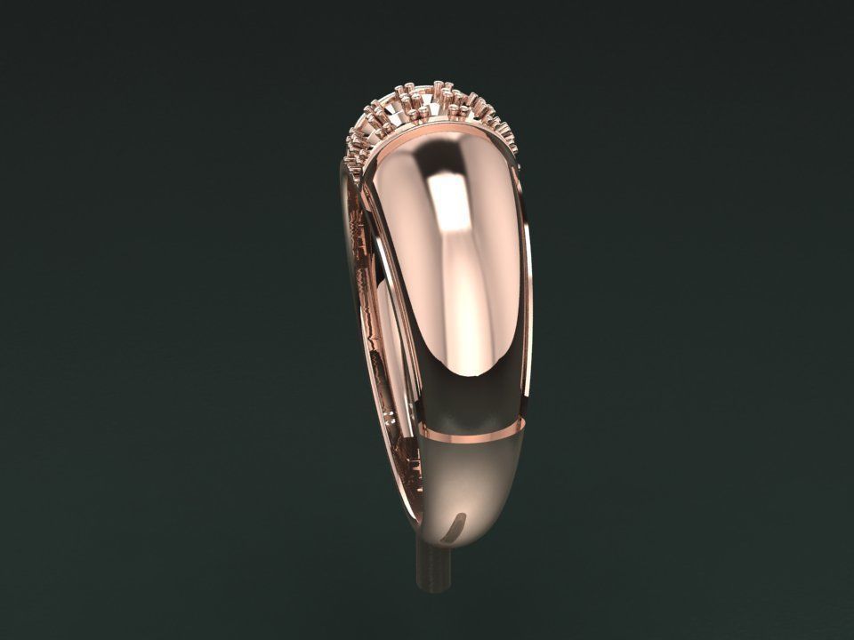 Enamel Gold Ring 3D print model_6