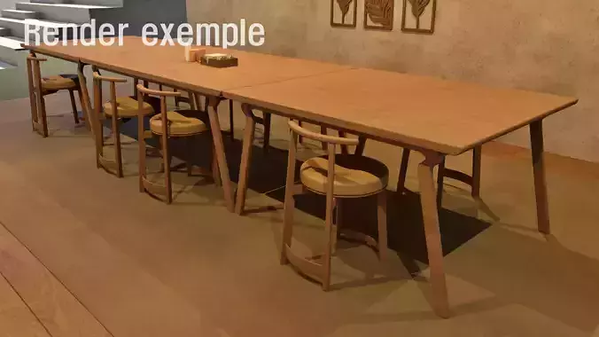 Modern table and Chair 1