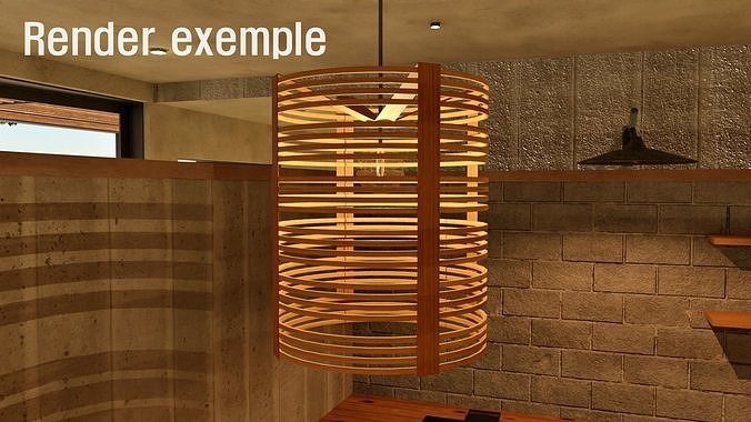 Pendant light 4 3D model