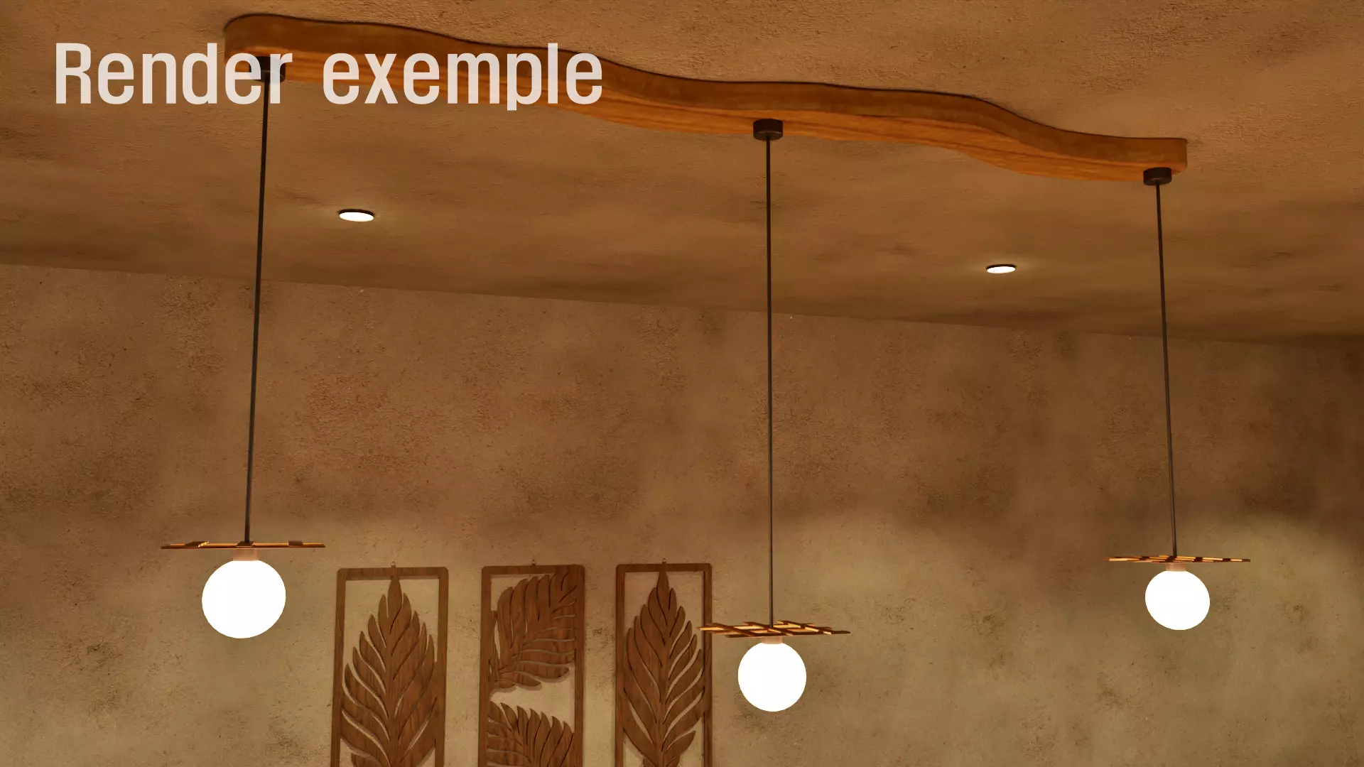 Pendant light 1 Free 3D model_0