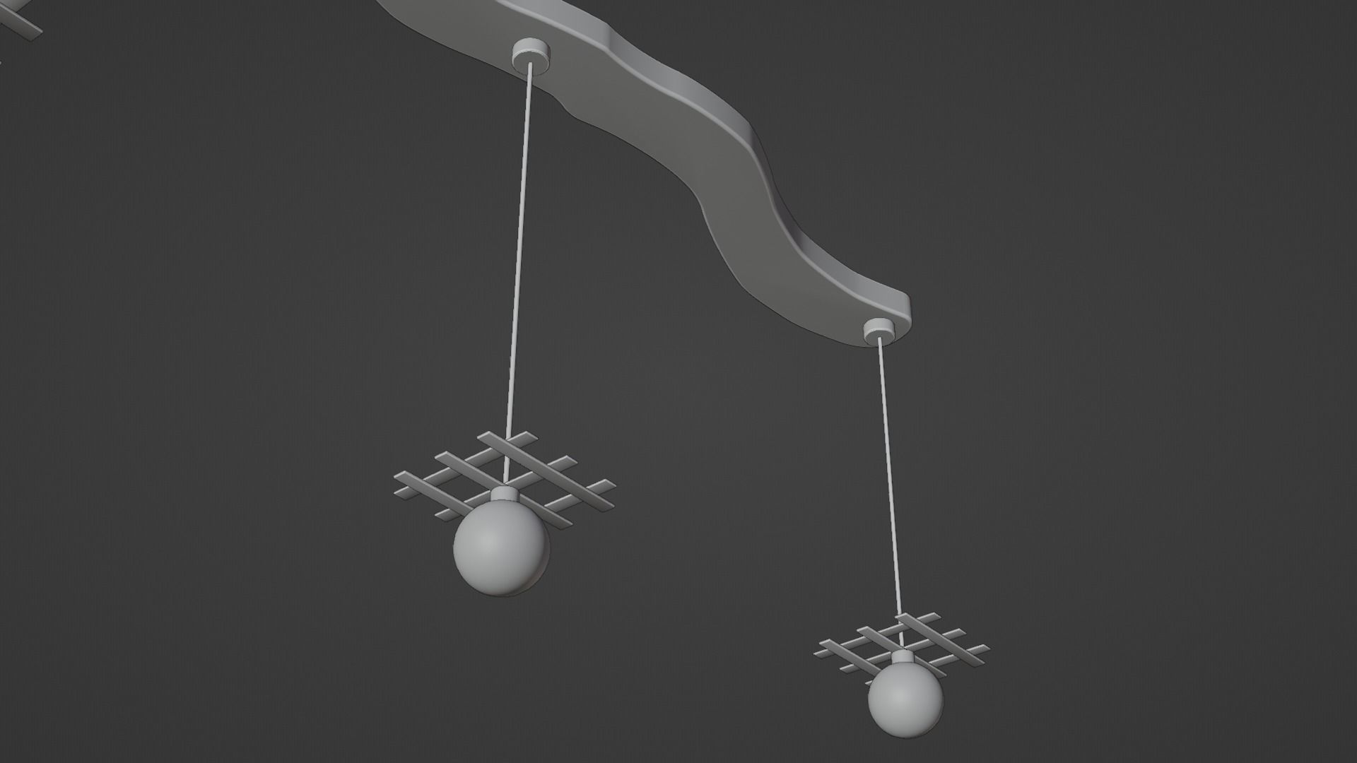 Pendant light 1 Free 3D model_2