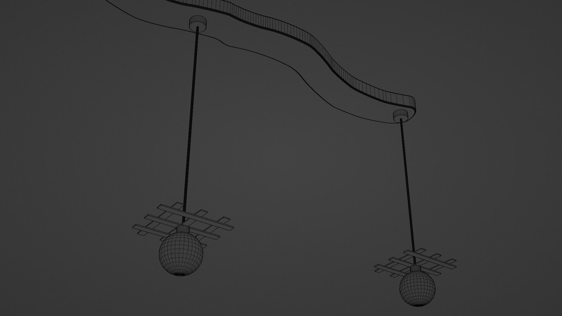 Pendant light 1 Free 3D model_4