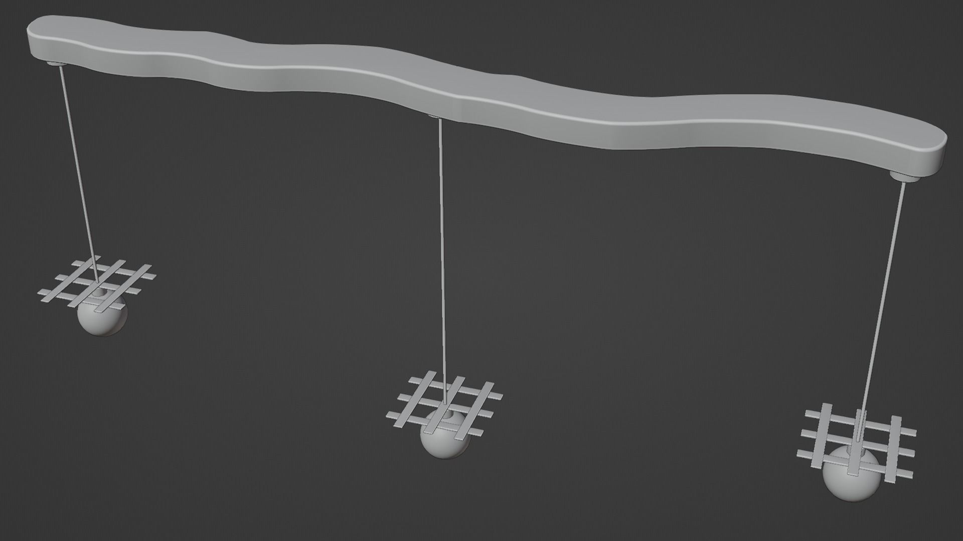 Pendant light 1 Free 3D model_1