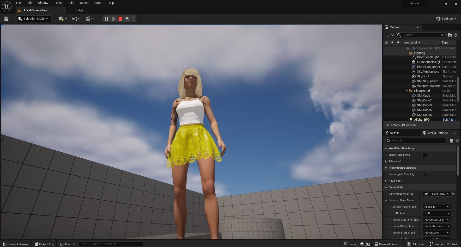 Game Ready Download Your Rigged Alisha Animated Model 3D model_9