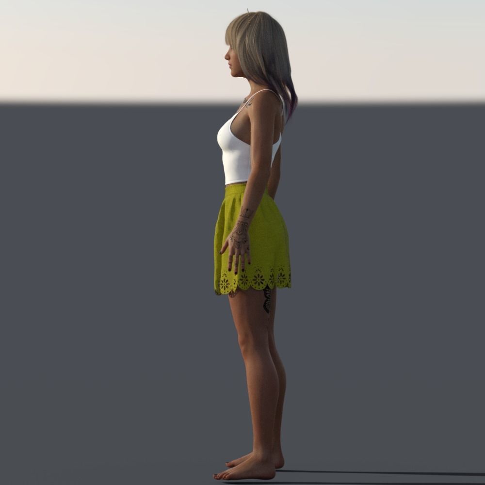 Game Ready Download Your Rigged Alisha Animated Model 3D model_3