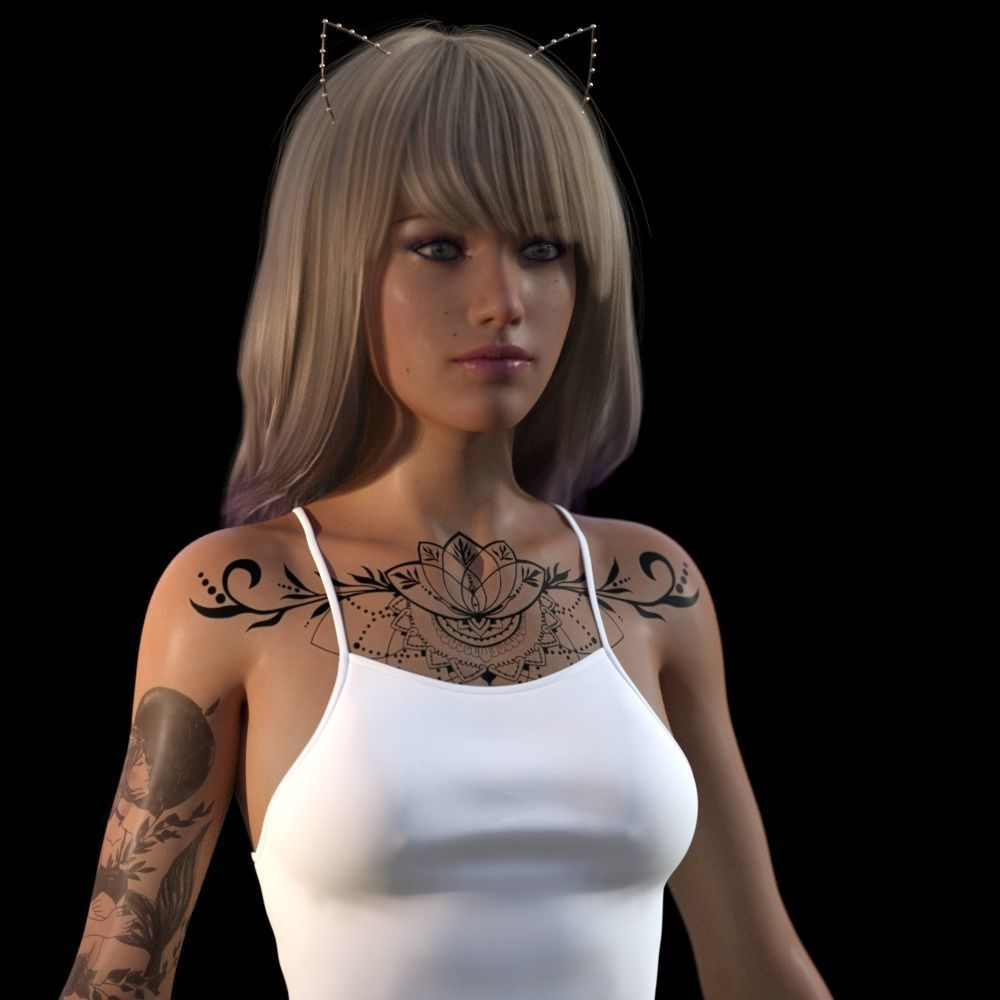 Game Ready Download Your Rigged Alisha Animated Model 3D model_1