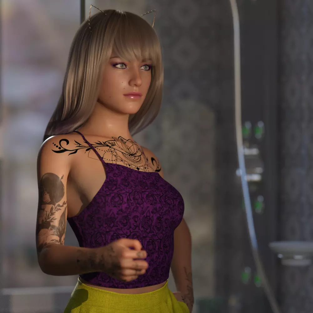 Game Ready Download Your Rigged Alisha Animated Model 3D model_0