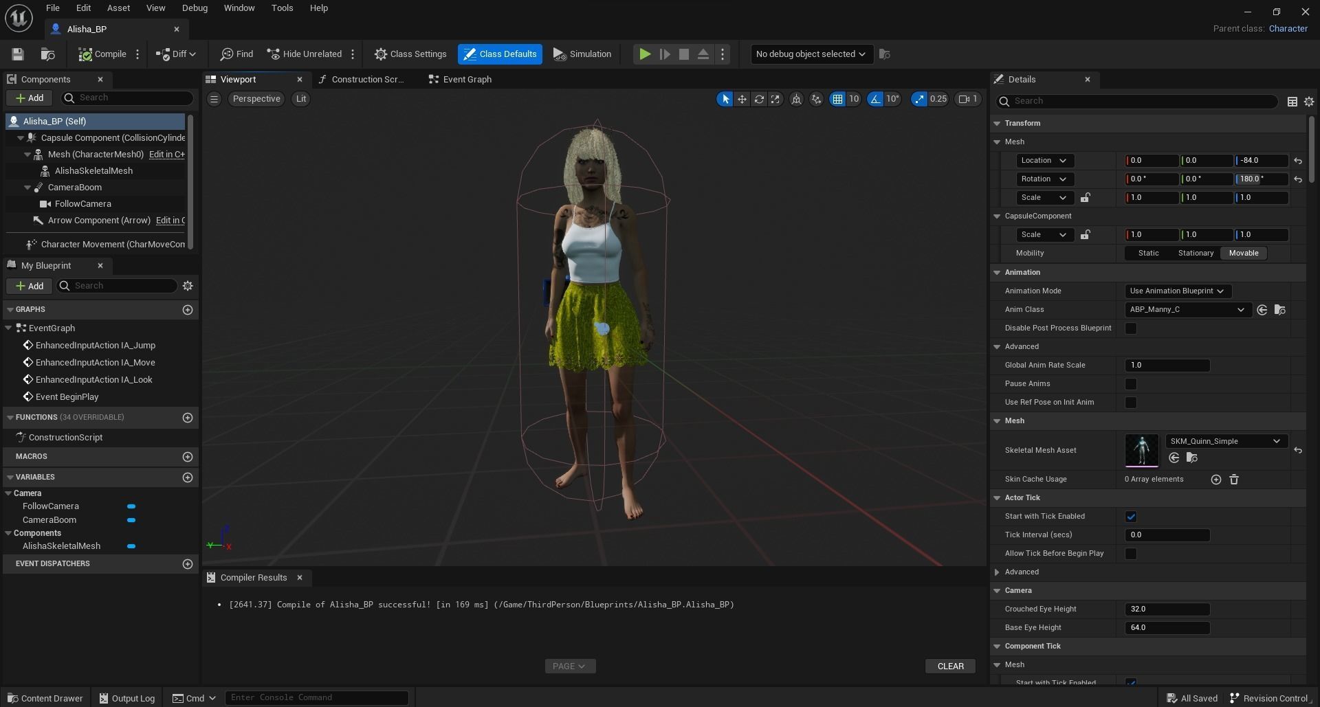 Game Ready Download Your Rigged Alisha Animated Model 3D model_5