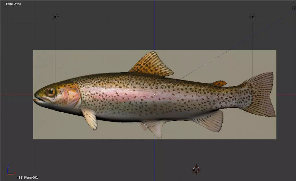 trucha arcoiris Free low-poly 3D model