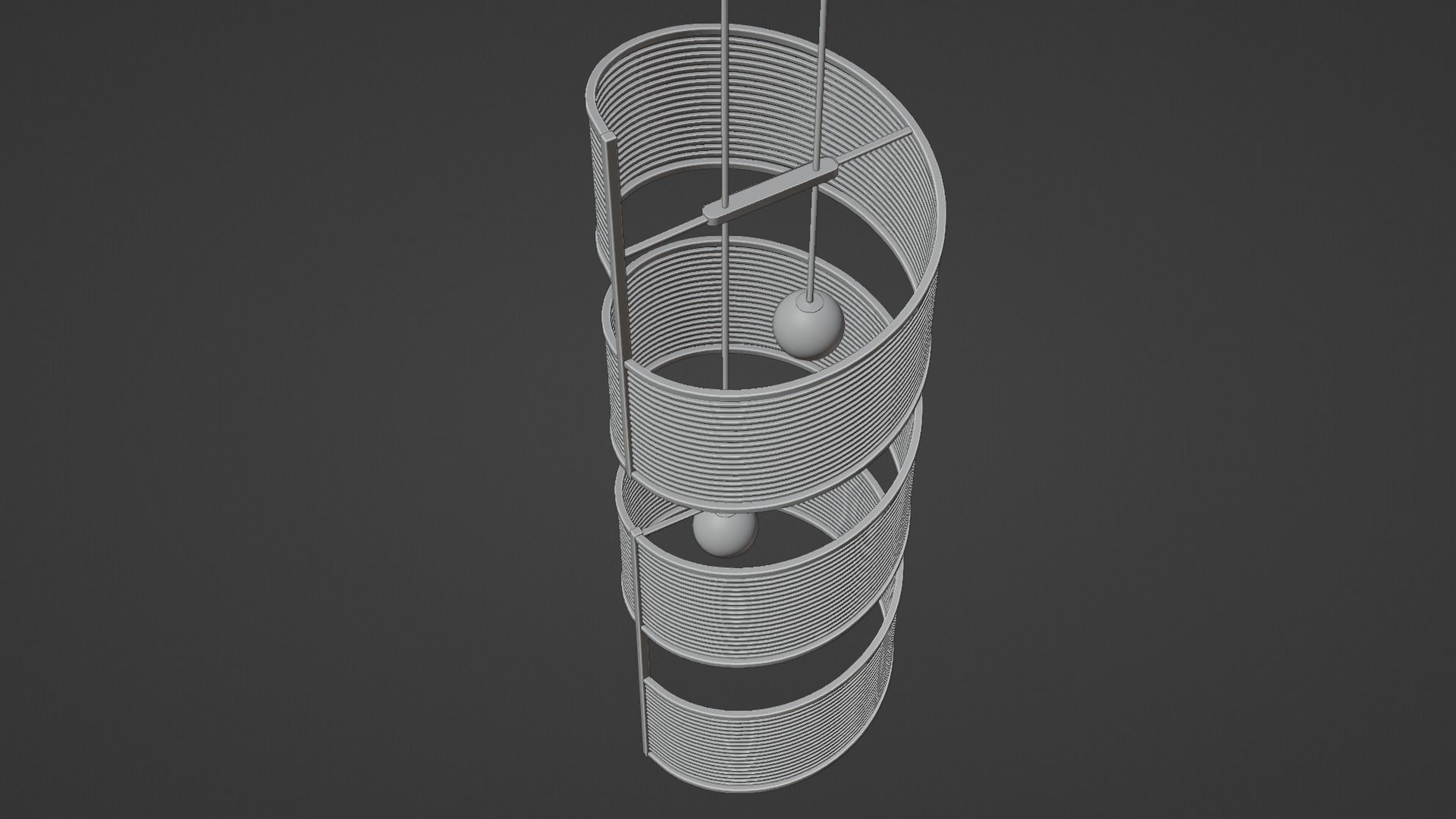 Zen chandelier 1 3D model_1