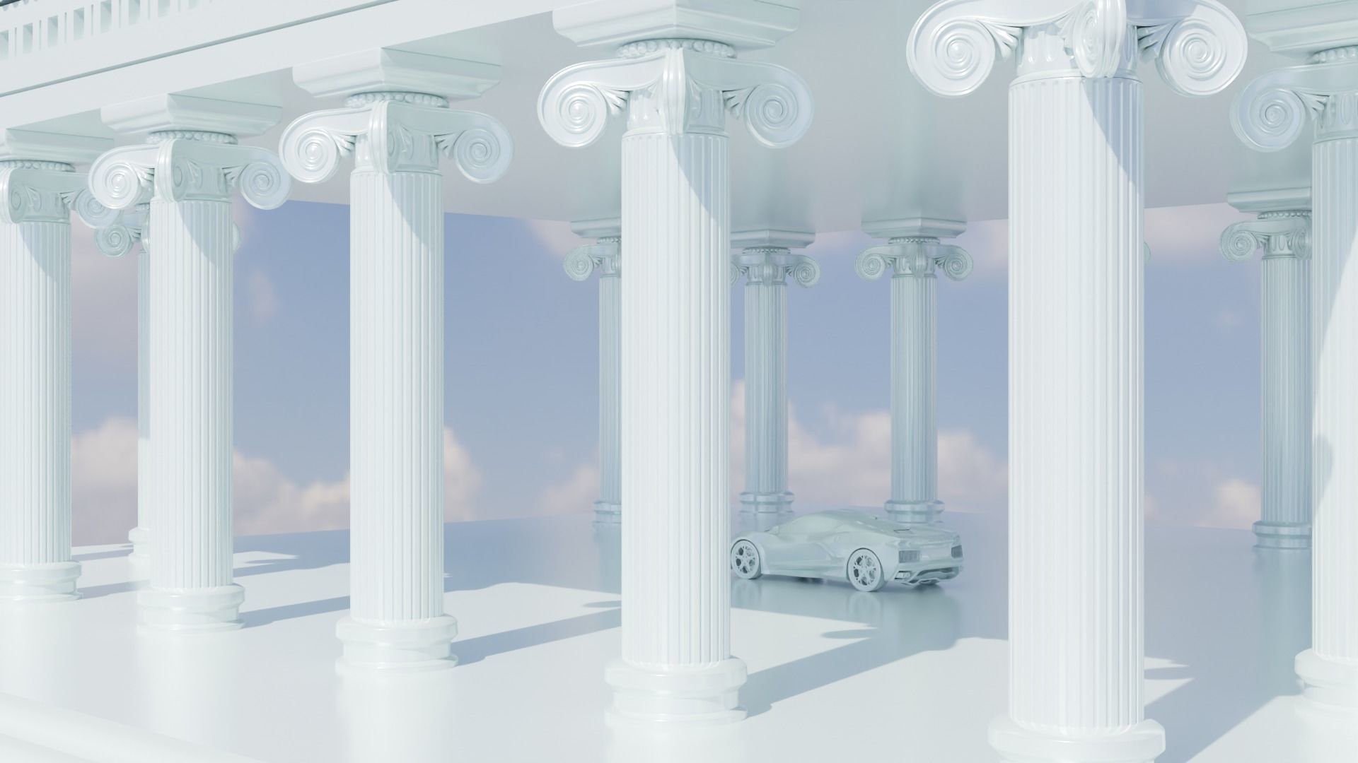 Ancient temple 3D model 3D model_2