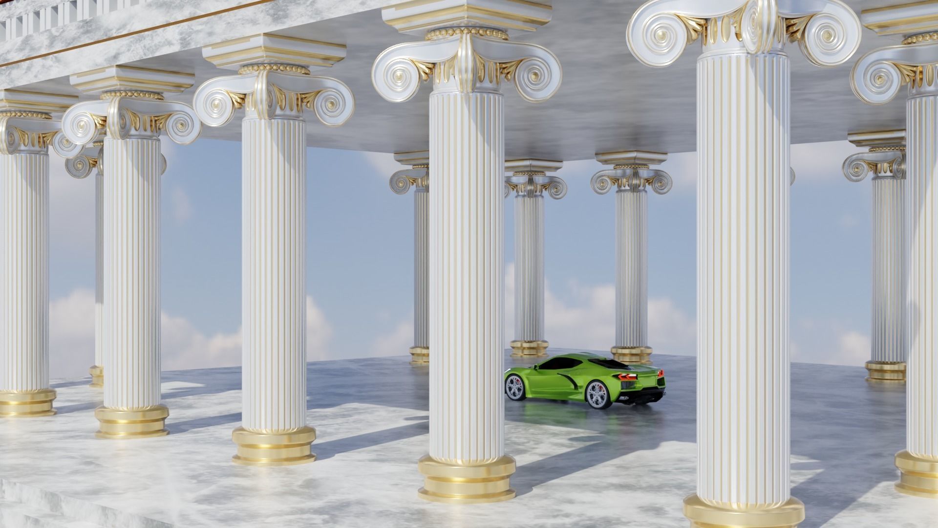 Ancient temple 3D model 3D model_1