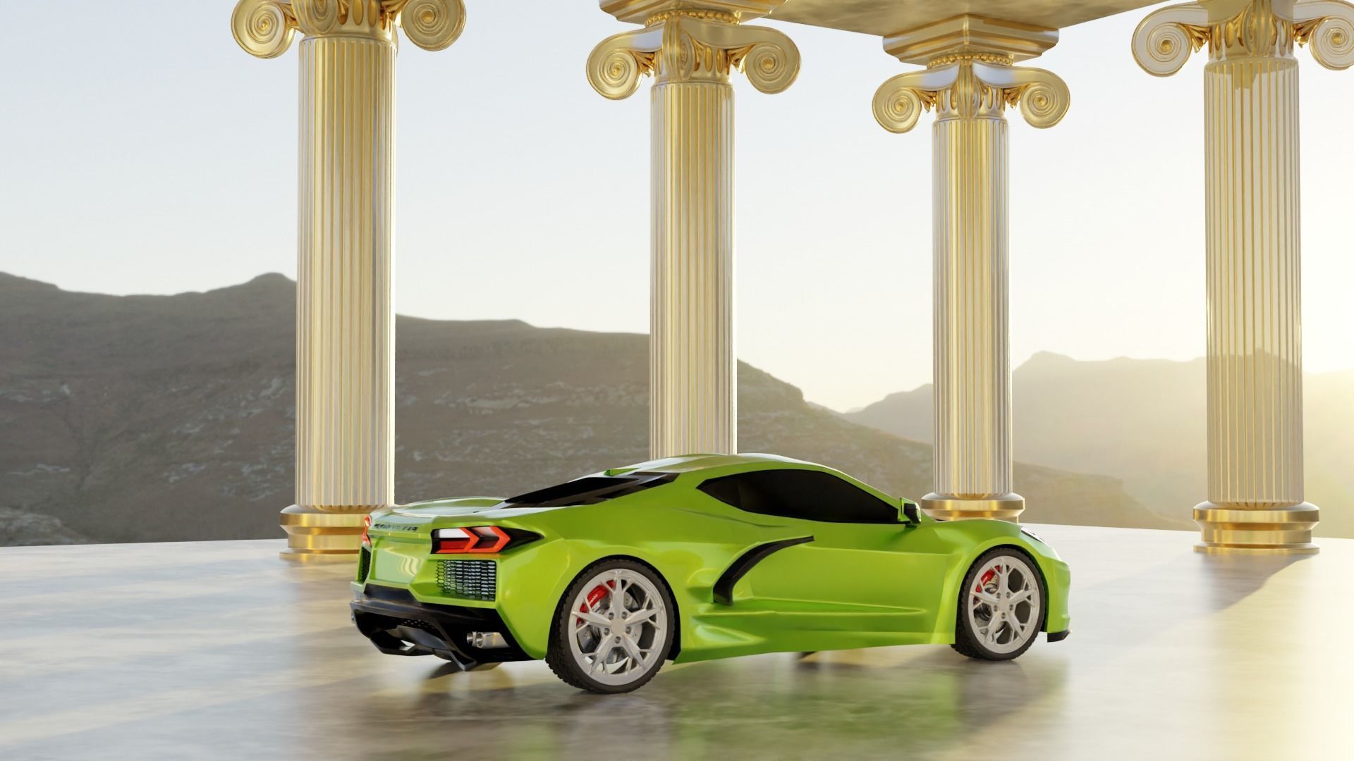 Ancient temple 3D model 3D model_9