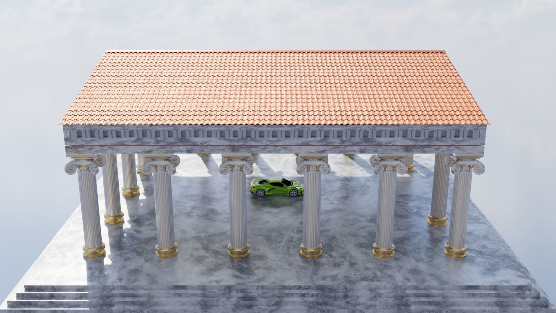 Ancient temple 3D model 3D model_6
