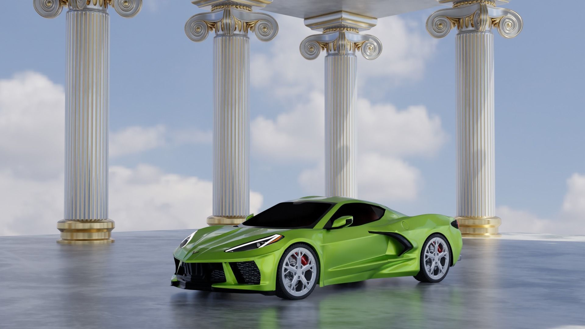 Ancient temple 3D model 3D model_4