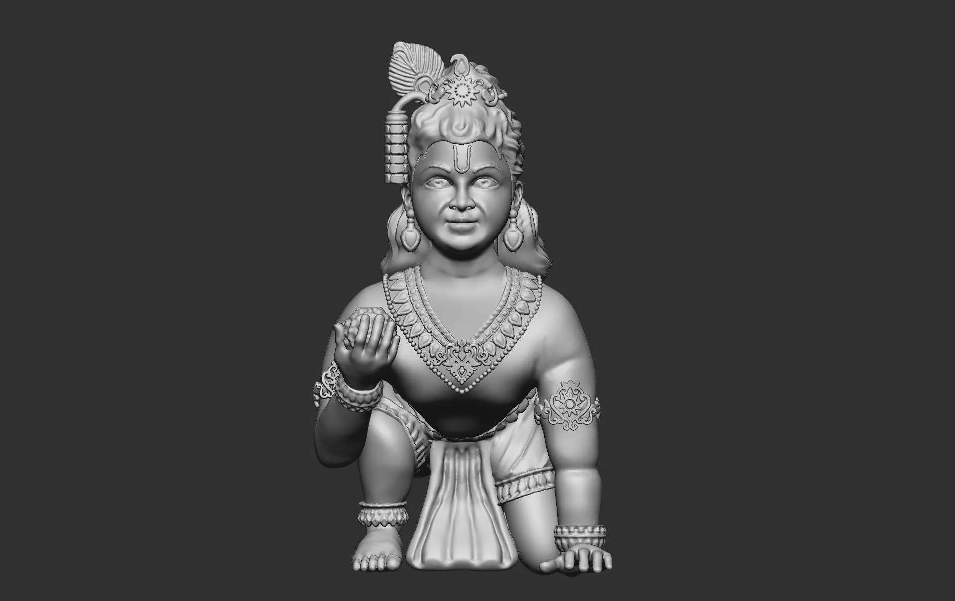 bal krishna 3d model 3D print model