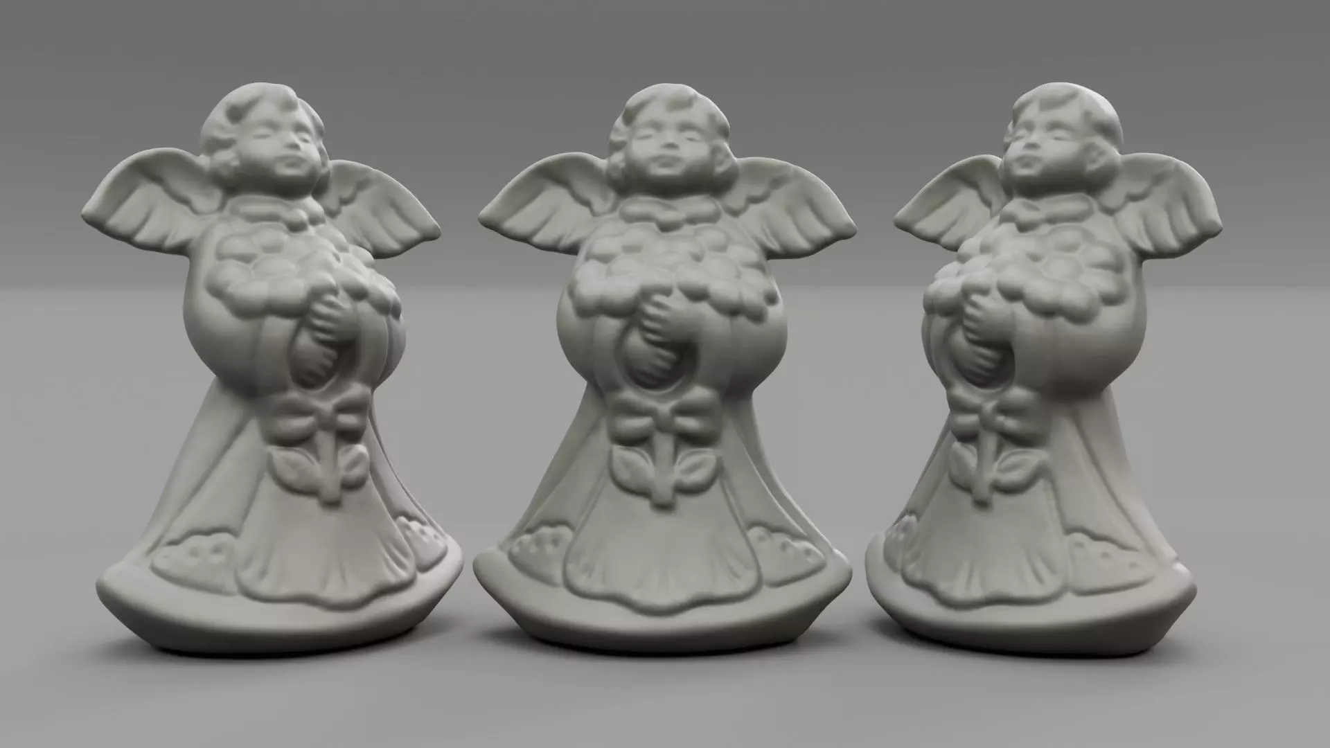 Angel poor art statuette 3D print model