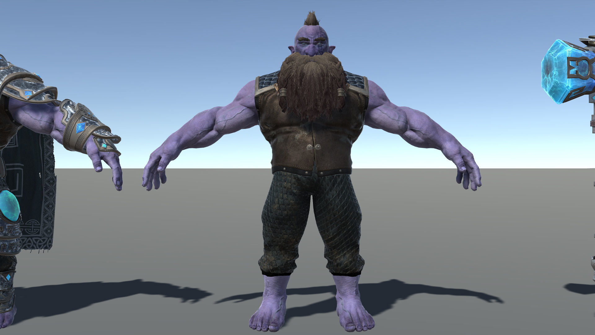 Frost Dwarf Low-poly 3D model_22