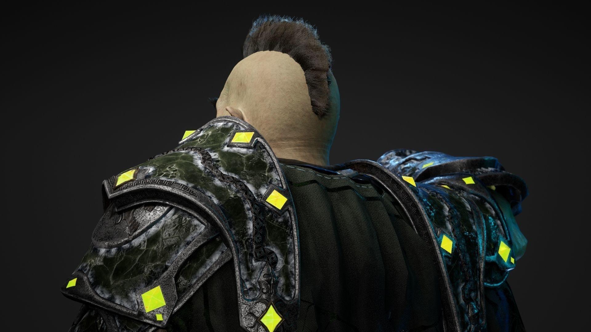 Frost Dwarf Low-poly 3D model_11