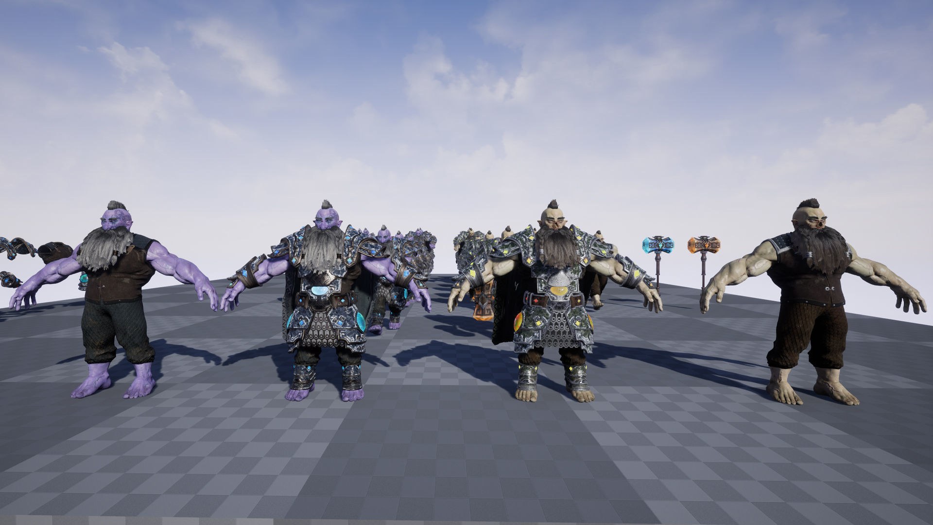 Frost Dwarf Low-poly 3D model_14