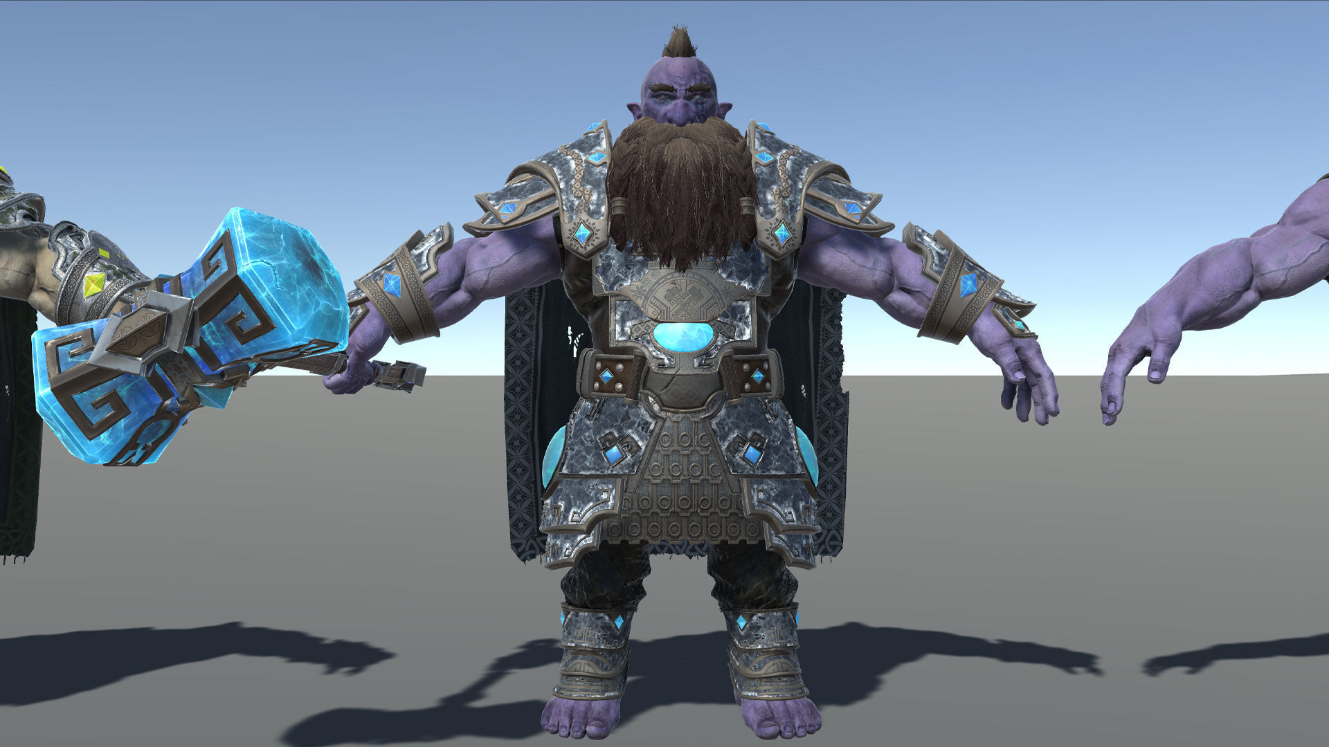 Frost Dwarf Low-poly 3D model_24