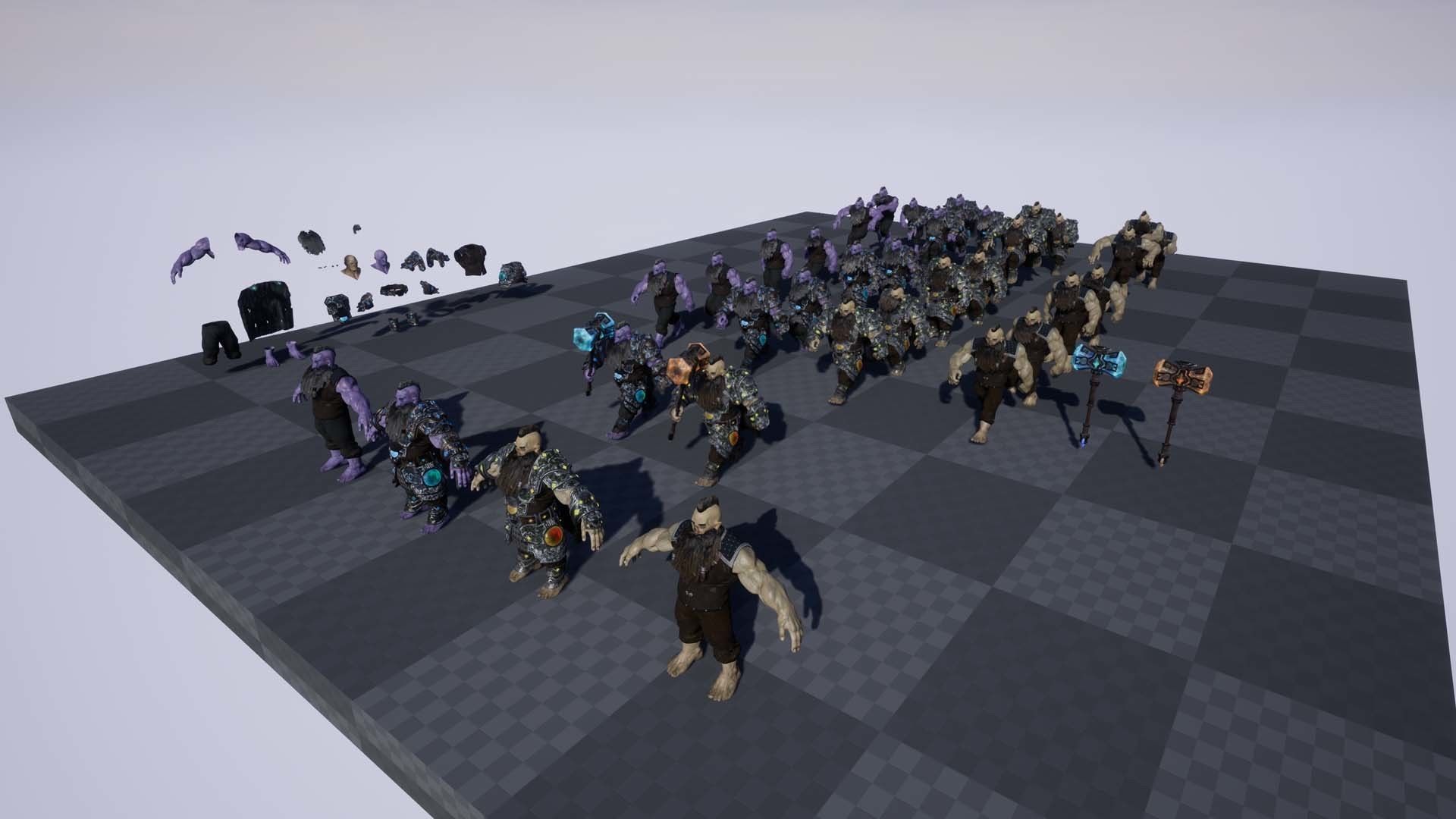 Frost Dwarf Low-poly 3D model_12