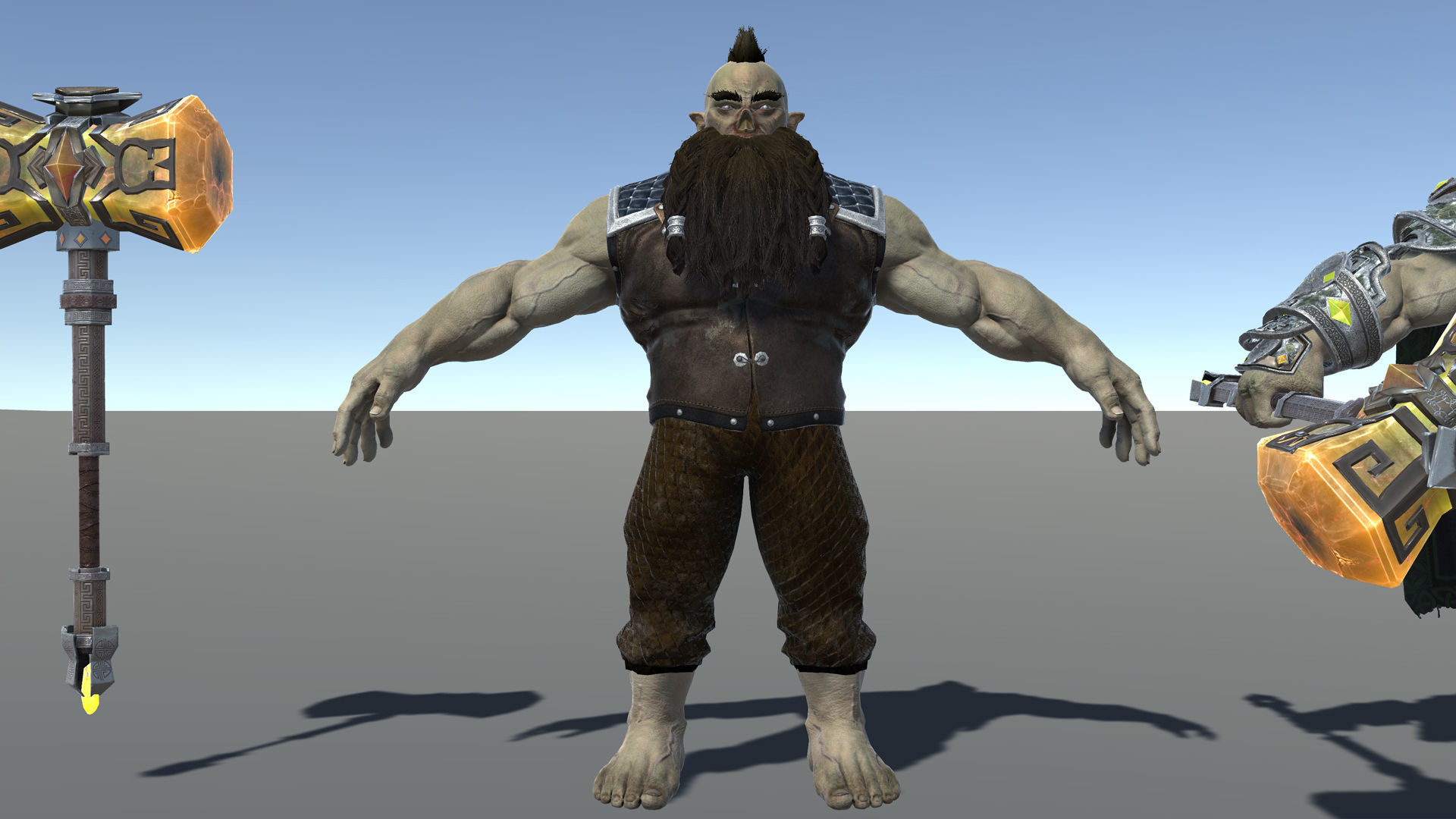 Frost Dwarf Low-poly 3D model_18