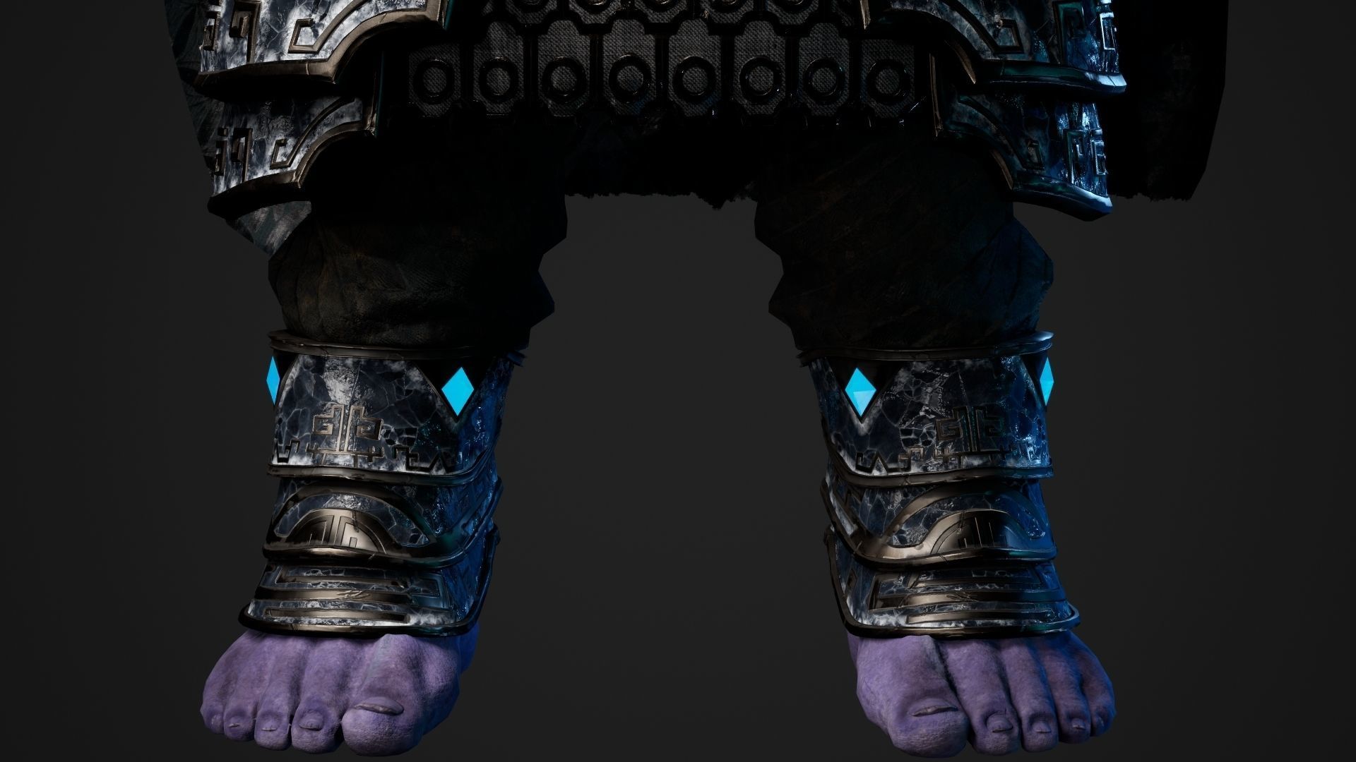 Frost Dwarf Low-poly 3D model_7